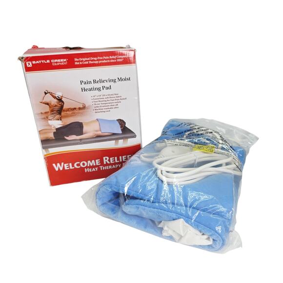 Battle Creek Welcome Relief Moist or Dry Heating Pad, 14" X 24", Washable - Picture 1 of 10